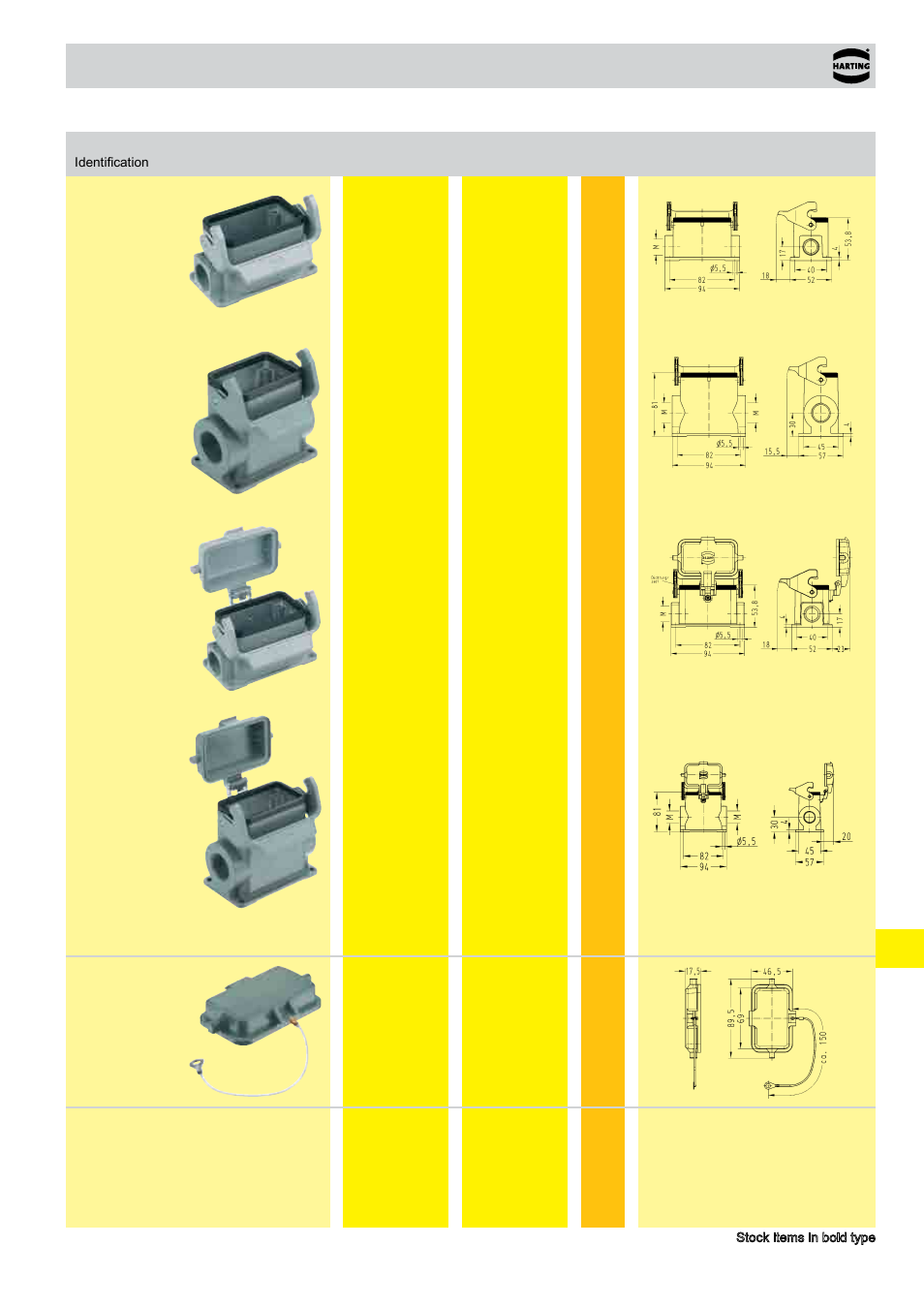 Standard hoods/housings han, Size 10 b | Northern Connectors Harting HAN Industrial Rectangular Connectors User Manual | Page 387 / 536