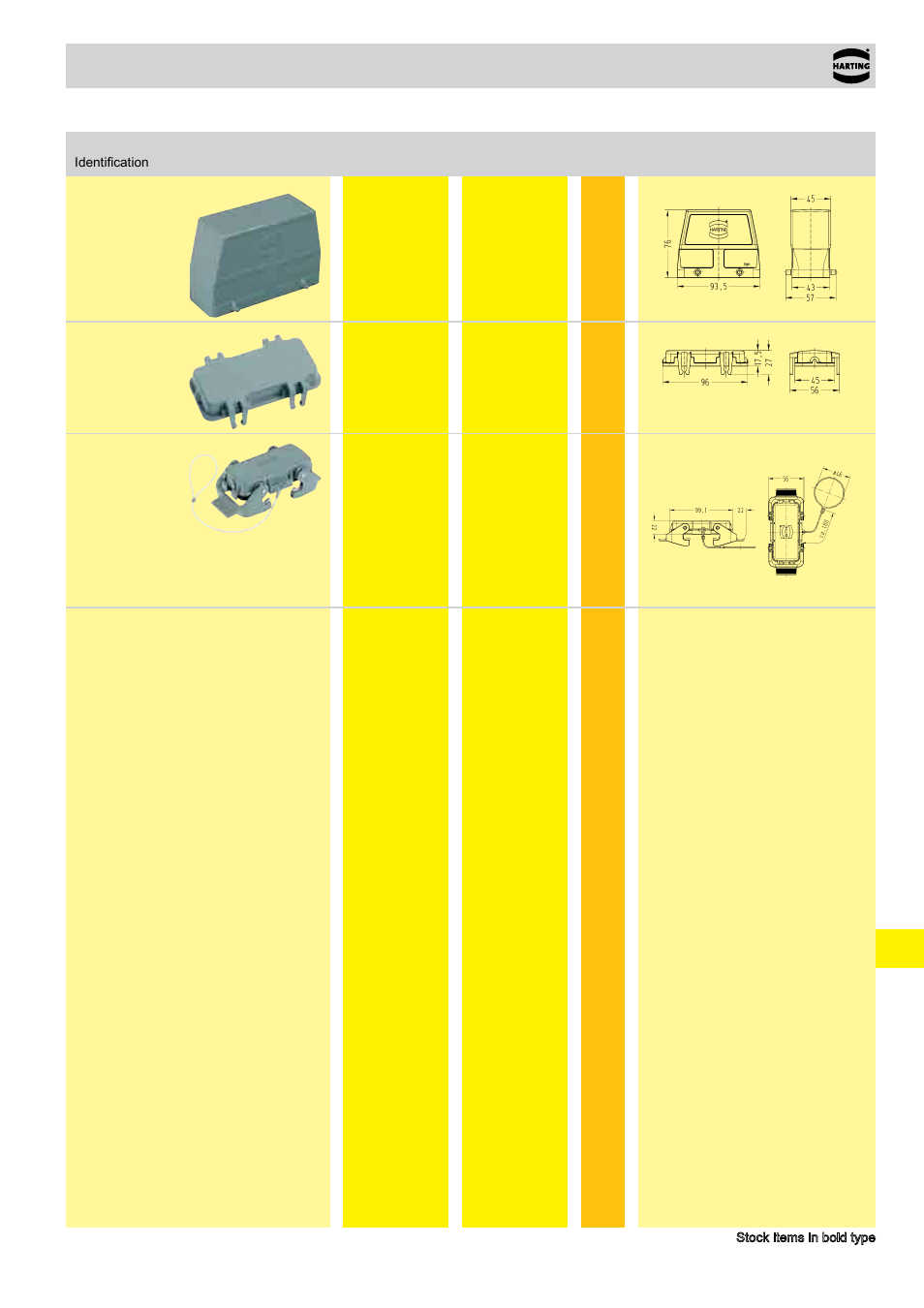 Standard hoods/housings han, Size 16 b | Northern Connectors Harting HAN Industrial Rectangular Connectors User Manual | Page 407 / 536