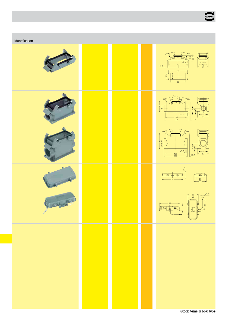 Standard hoods/housings han, Size 16 b | Northern Connectors Harting HAN Industrial Rectangular Connectors User Manual | Page 408 / 536