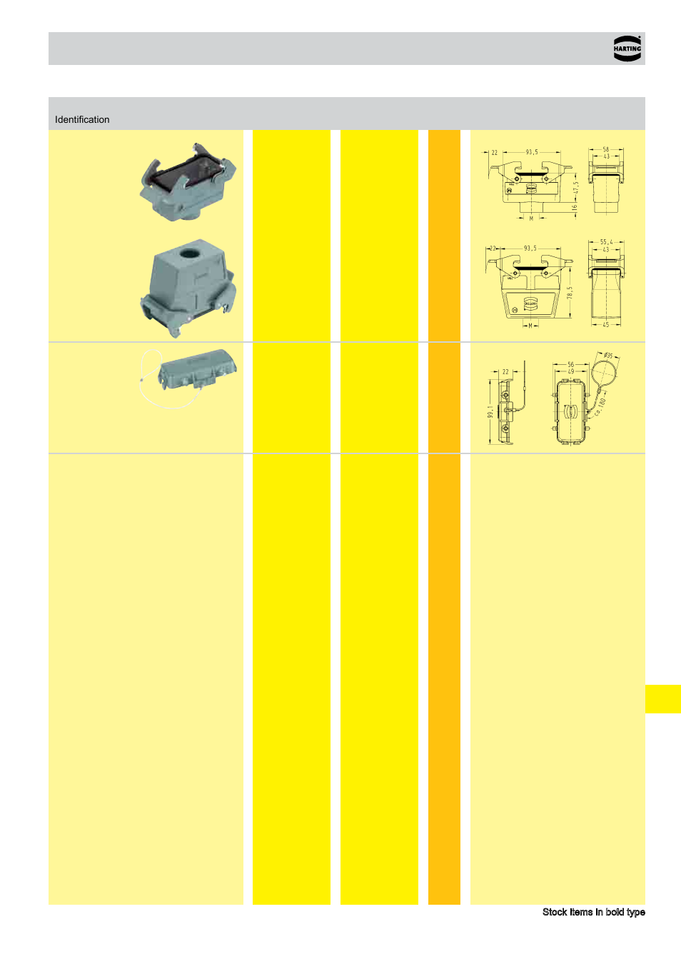 Standard hoods/housings han, Size 16 b | Northern Connectors Harting HAN Industrial Rectangular Connectors User Manual | Page 409 / 536