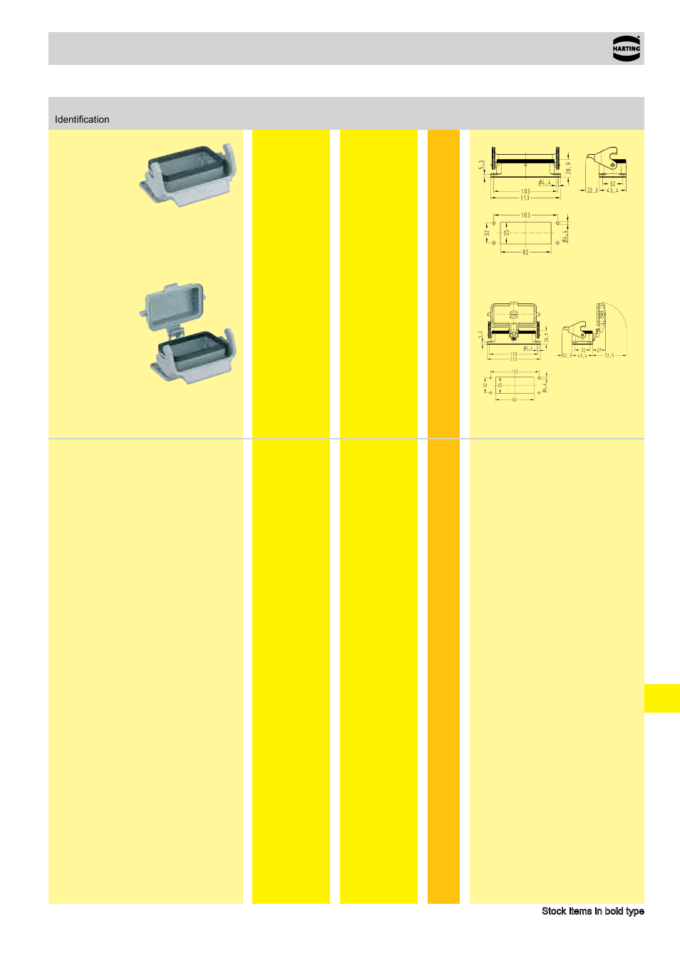 Standard hoods/housings han, Size 16 b | Northern Connectors Harting HAN Industrial Rectangular Connectors User Manual | Page 411 / 536