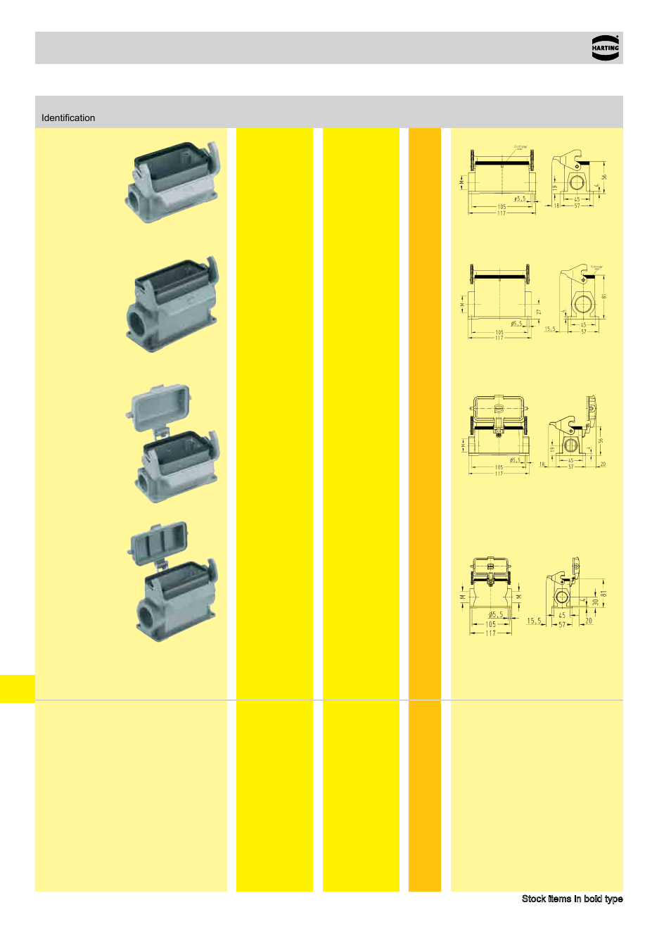 Standard hoods/housings han, Size 16 b | Northern Connectors Harting HAN Industrial Rectangular Connectors User Manual | Page 412 / 536