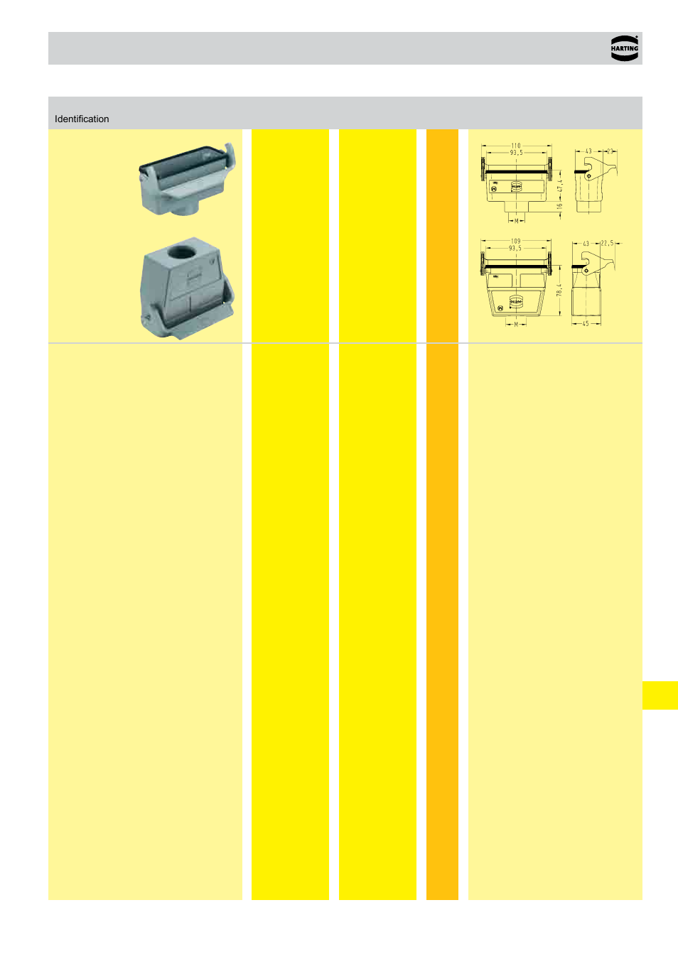 Standard hoods/housings han | Northern Connectors Harting HAN Industrial Rectangular Connectors User Manual | Page 413 / 536