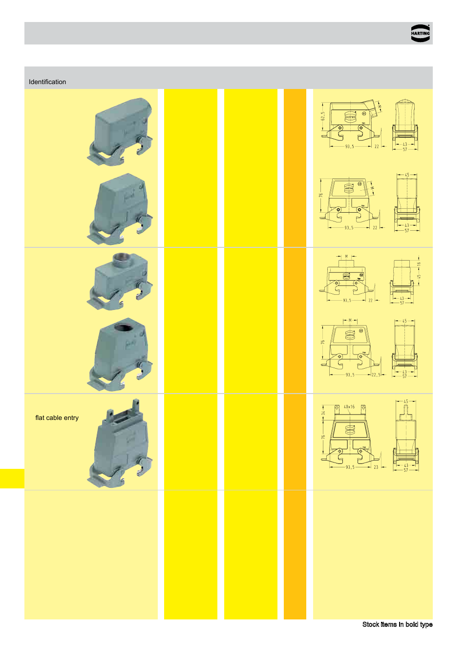 Standard hoods/housings han, Size 16 b | Northern Connectors Harting HAN Industrial Rectangular Connectors User Manual | Page 414 / 536