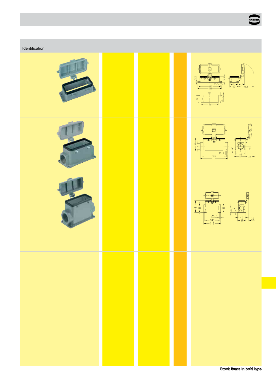 Standard hoods/housings han, Size 16 b | Northern Connectors Harting HAN Industrial Rectangular Connectors User Manual | Page 415 / 536