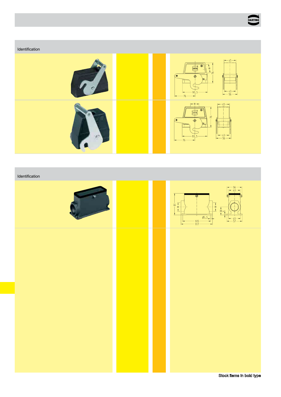 Hoods/housings han, Size 16 b | Northern Connectors Harting HAN Industrial Rectangular Connectors User Manual | Page 420 / 536