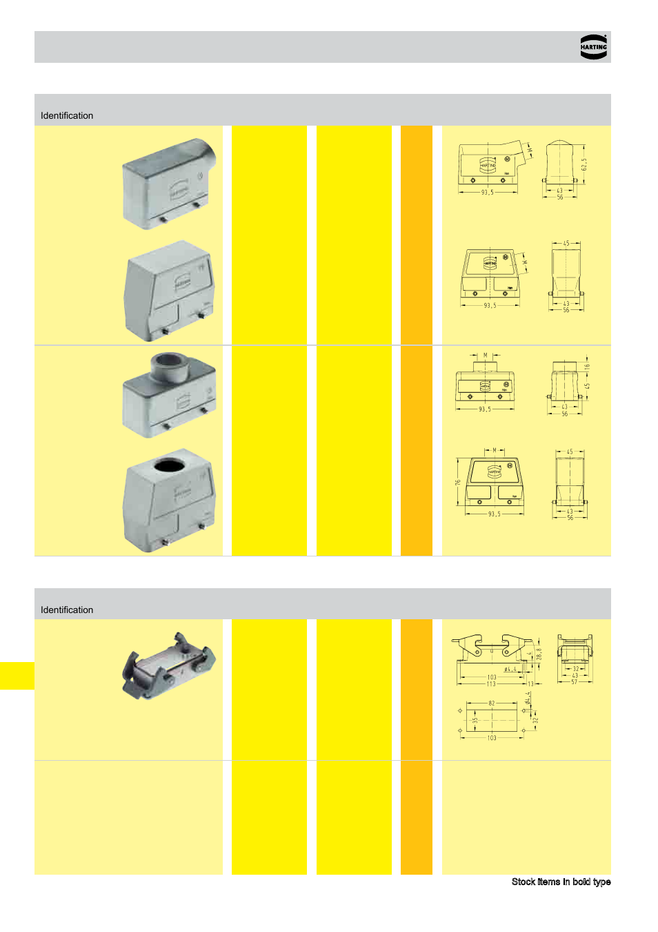 Han® emc/b, Emc/b, Hoods/housings han | Size 16 b | Northern Connectors Harting HAN Industrial Rectangular Connectors User Manual | Page 422 / 536