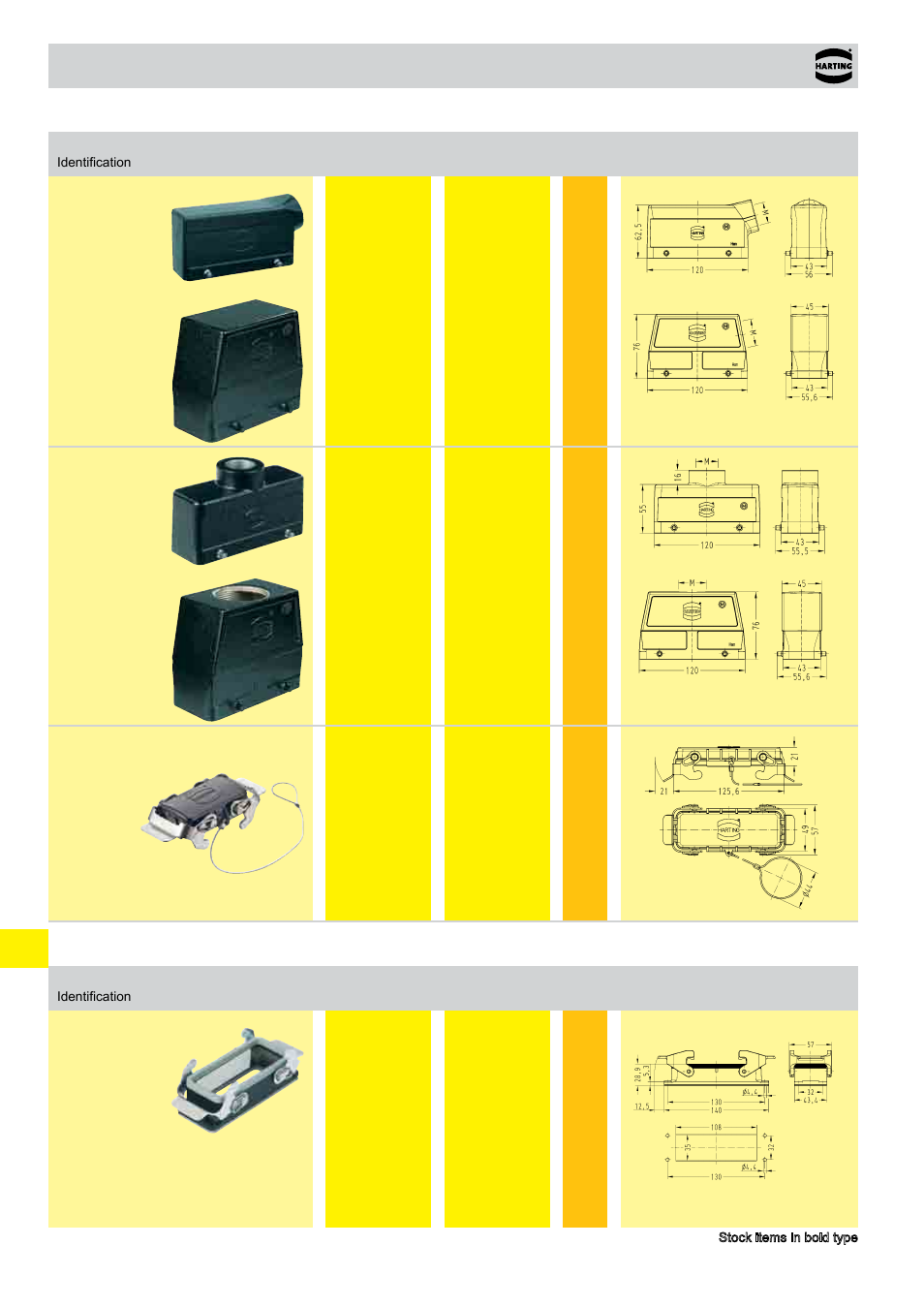 Han® m, Hoods/housings han, Size 24 b | Northern Connectors Harting HAN Industrial Rectangular Connectors User Manual | Page 438 / 536