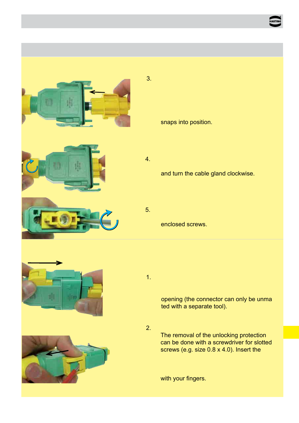 Northern Connectors Harting HAN Industrial Rectangular Connectors User Manual | Page 461 / 536