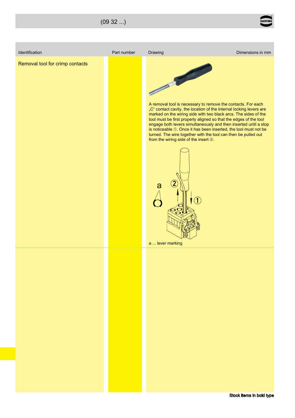 Tools, For contacts | Northern Connectors Harting HAN Industrial Rectangular Connectors User Manual | Page 498 / 536