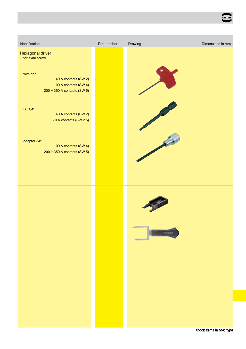 Tools, Other contacts | Northern Connectors Harting HAN Industrial Rectangular Connectors User Manual | Page 501 / 536