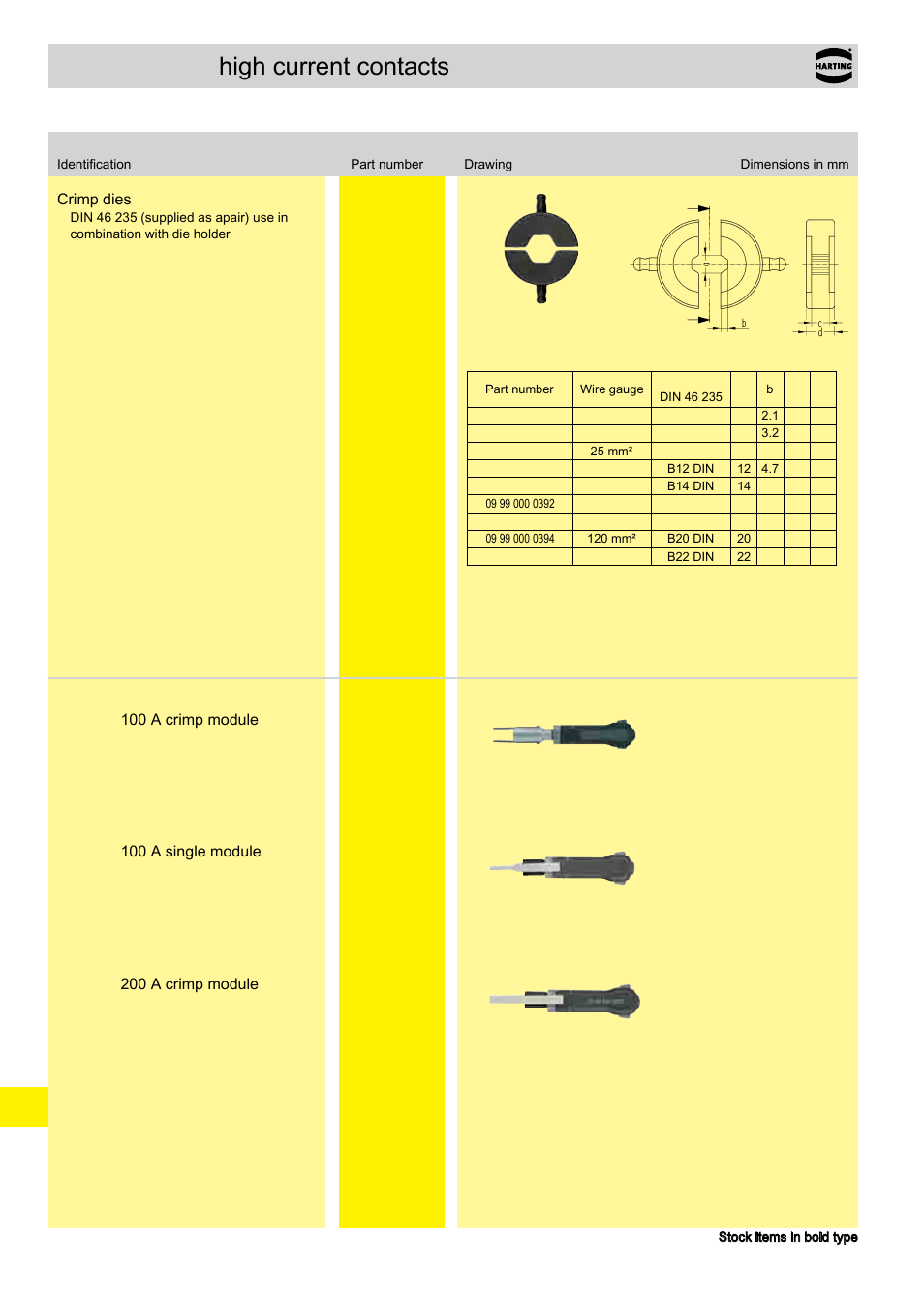 Tools, High current contacts | Northern Connectors Harting HAN Industrial Rectangular Connectors User Manual | Page 506 / 536