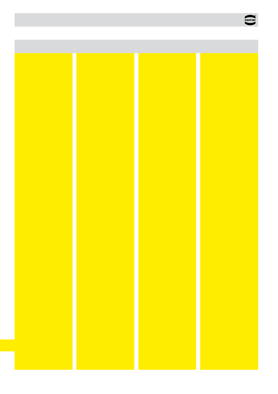 List of part-numbers, Part no, Be . 02 | List of part numbers | Northern Connectors Harting HAN Industrial Rectangular Connectors User Manual | Page 520 / 536