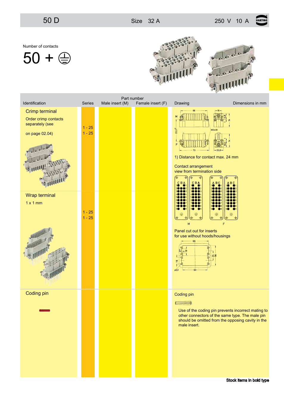 Han® 50 dd, 50 d, 11 han | Northern Connectors Harting HAN Industrial Rectangular Connectors User Manual | Page 55 / 536