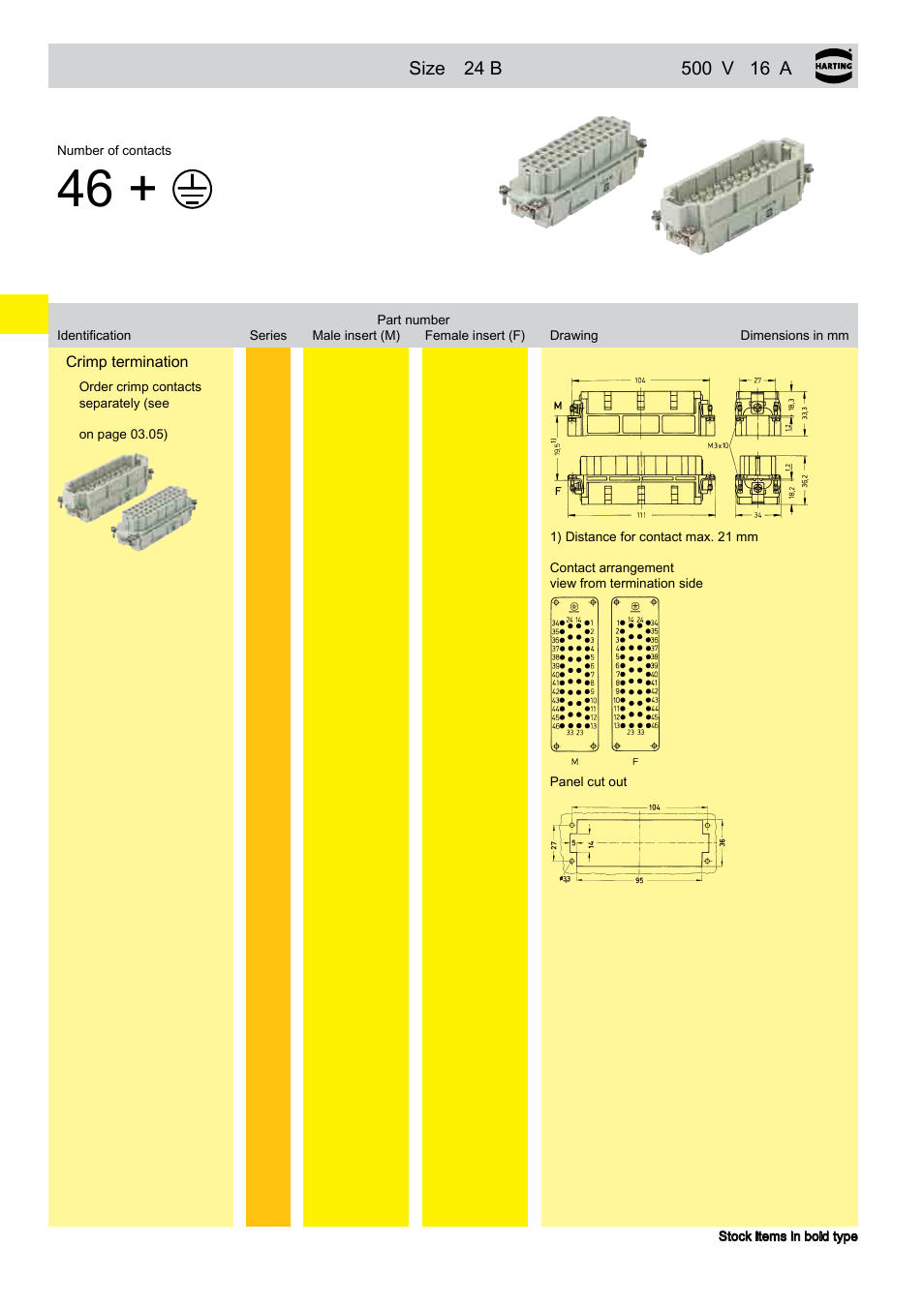 Han® 46 ee, 46 ee | Northern Connectors Harting HAN Industrial Rectangular Connectors User Manual | Page 88 / 536