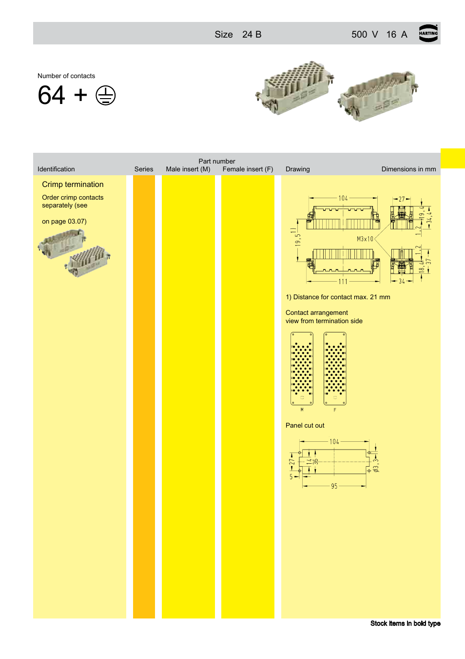 Han® 64 eee, 64 eee | Northern Connectors Harting HAN Industrial Rectangular Connectors User Manual | Page 89 / 536