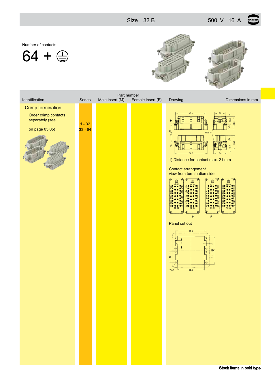 Han® 64 ee, 64 ee | Northern Connectors Harting HAN Industrial Rectangular Connectors User Manual | Page 91 / 536