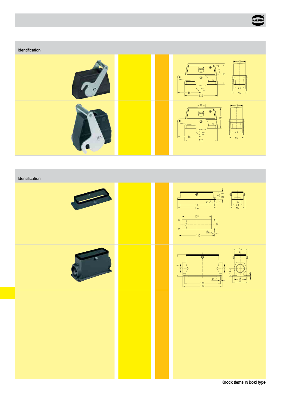 Hoods/housings han, Size 24 b | Northern Connectors Harting HAN Industrial Rectangular Connectors User Manual | Page 100 / 108