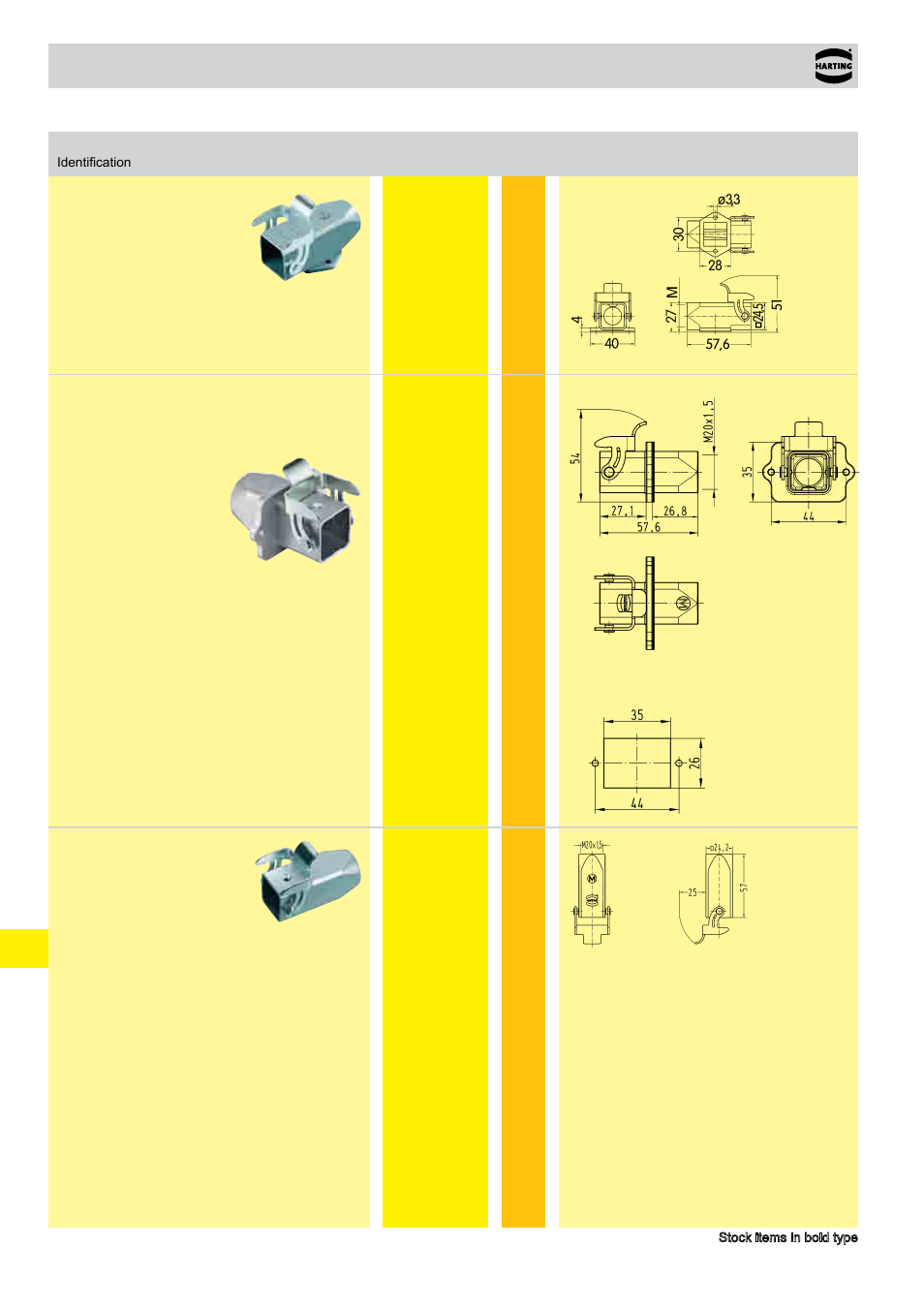 Hoods/housings han, Size 3 a | Northern Connectors Harting HAN Industrial Rectangular Connectors User Manual | Page 12 / 108