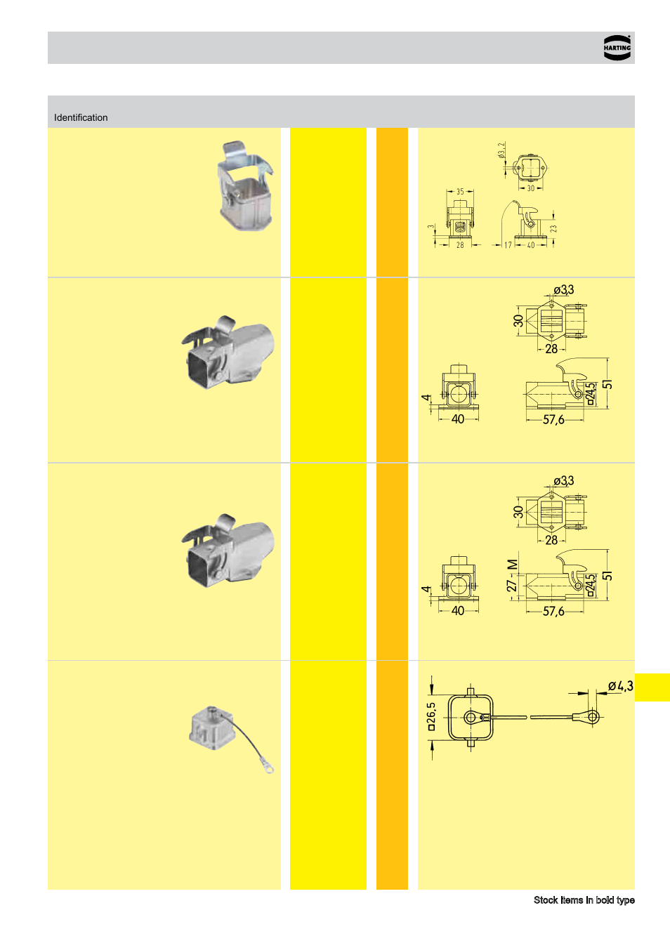 Standard hoods/housings han-inox, Size 3 a | Northern Connectors Harting HAN Industrial Rectangular Connectors User Manual | Page 19 / 108