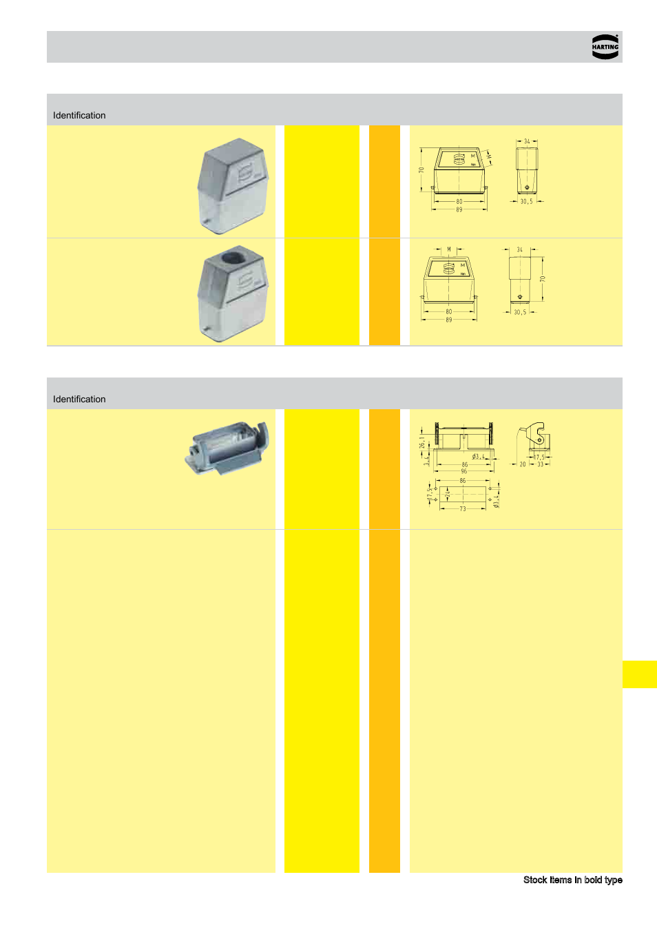 Hoods/housings han, Size 16 a | Northern Connectors Harting HAN Industrial Rectangular Connectors User Manual | Page 25 / 108