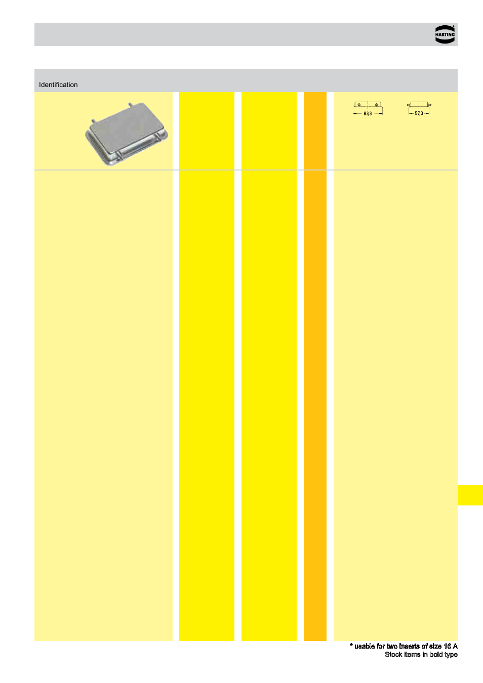 Standard hoods/housings han a, Size 32 a | Northern Connectors Harting HAN Industrial Rectangular Connectors User Manual | Page 27 / 108