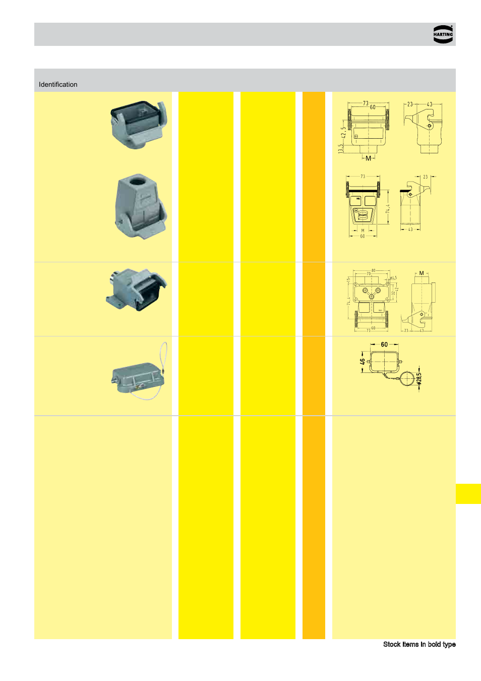 Standard hoods/housings han, Size 6 b | Northern Connectors Harting HAN Industrial Rectangular Connectors User Manual | Page 33 / 108