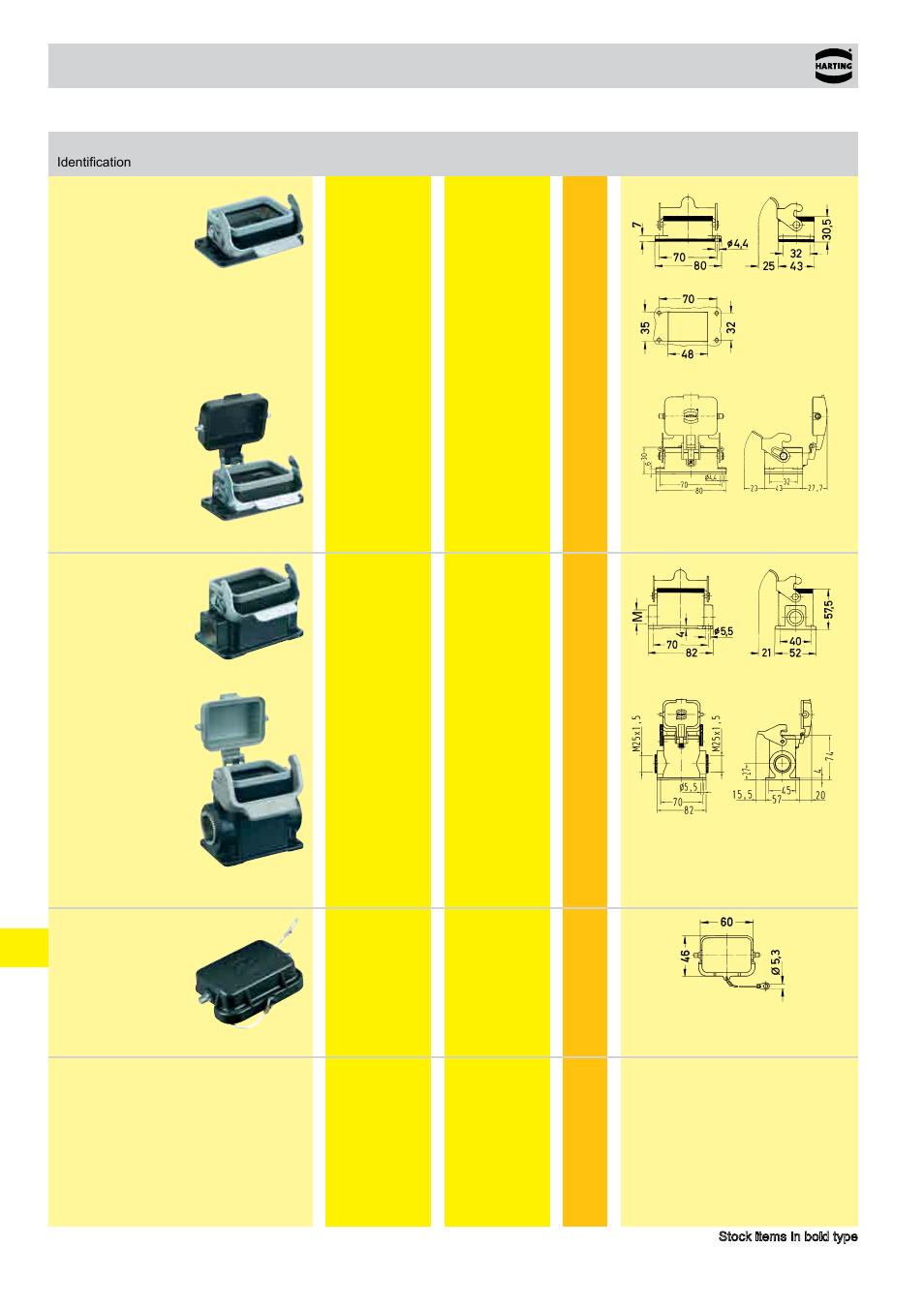 Hoods/housings han, Size 6 b | Northern Connectors Harting HAN Industrial Rectangular Connectors User Manual | Page 36 / 108