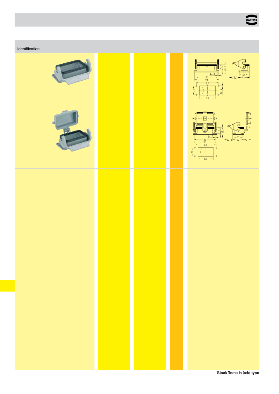 Standard hoods/housings han, Size 10 b | Northern Connectors Harting HAN Industrial Rectangular Connectors User Manual | Page 46 / 108