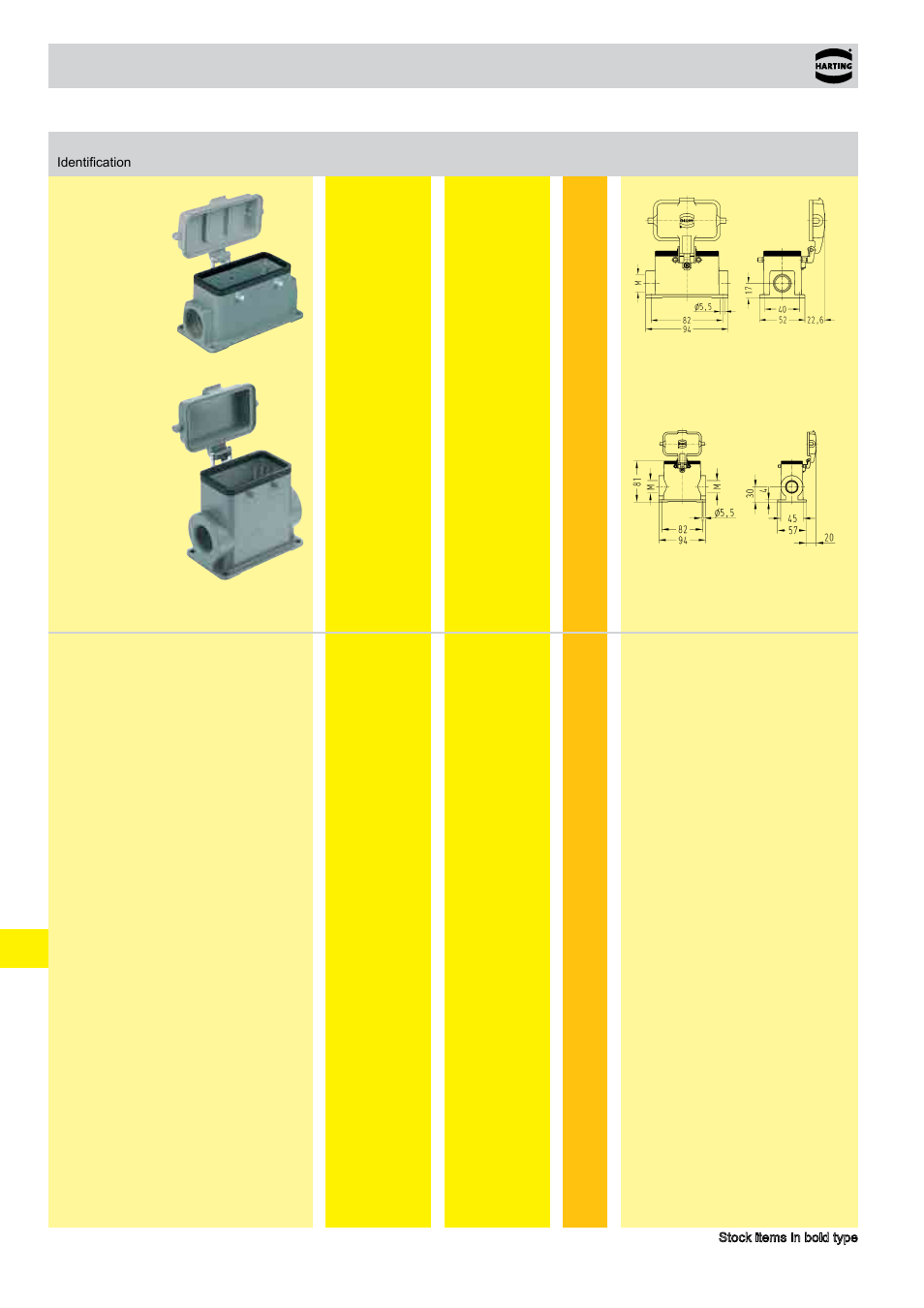 Standard hoods/housings han, Size 10 b | Northern Connectors Harting HAN Industrial Rectangular Connectors User Manual | Page 50 / 108