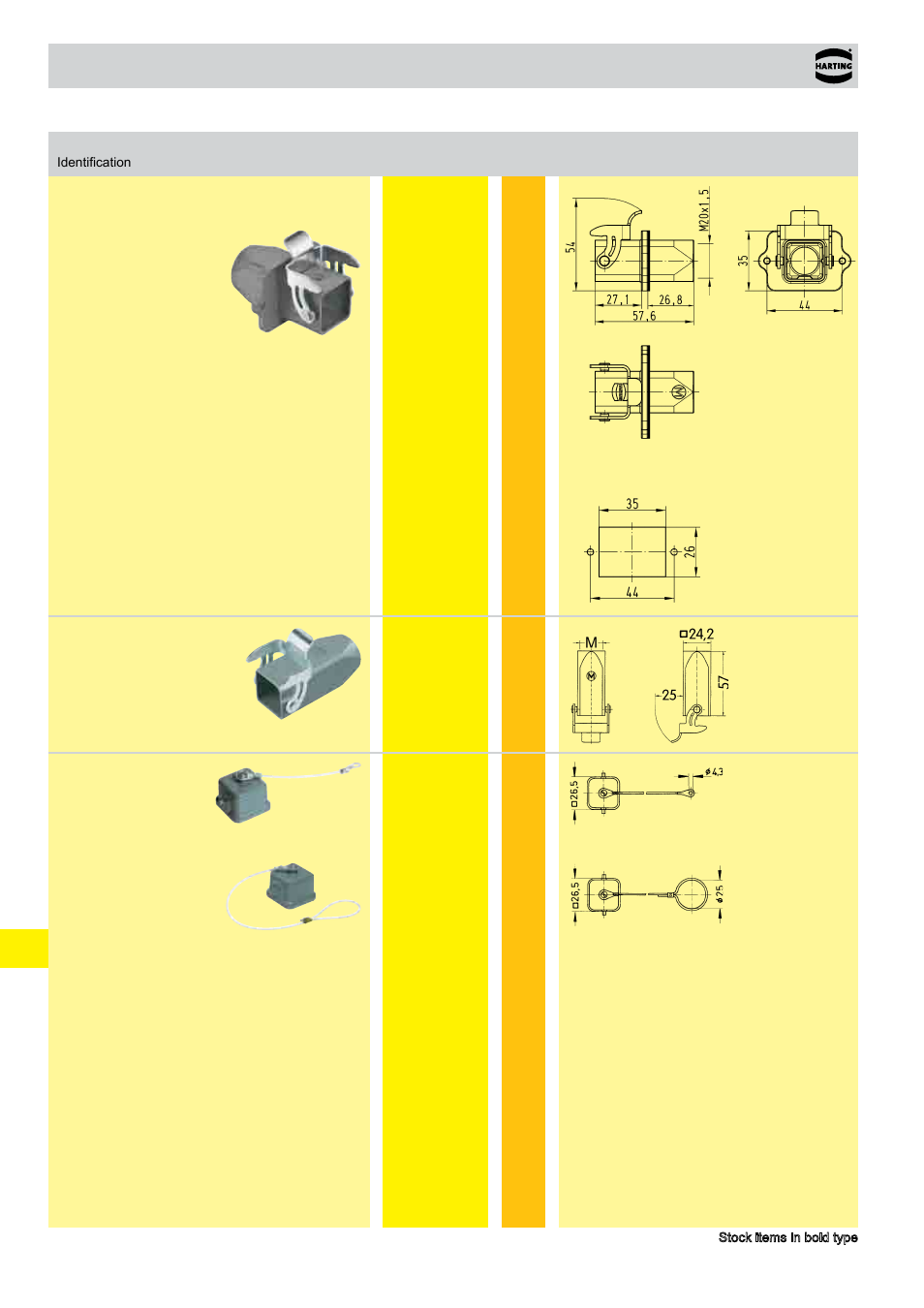 Standard hoods/housings han a, Size 3 a | Northern Connectors Harting HAN Industrial Rectangular Connectors User Manual | Page 6 / 108