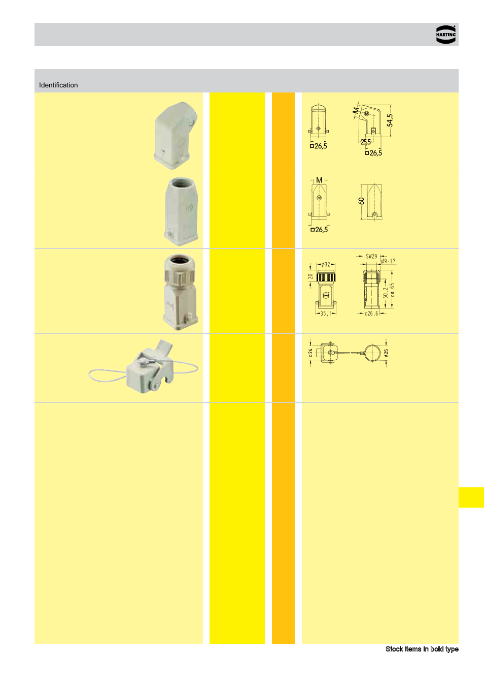 Standard hoods/housings han a, Size 3 a | Northern Connectors Harting HAN Industrial Rectangular Connectors User Manual | Page 7 / 108