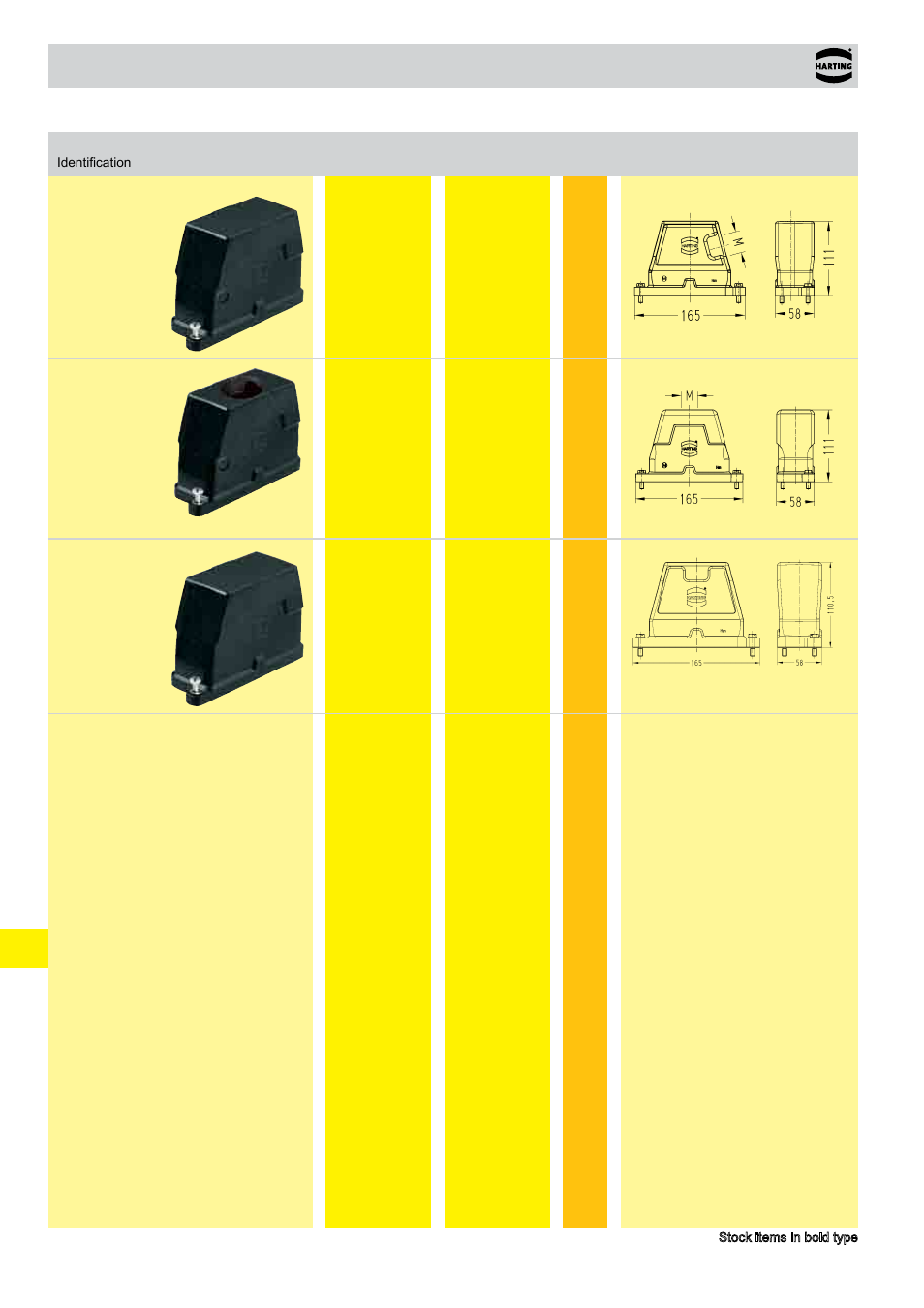 Housings, Hoods/housings han, Size 16 b | Northern Connectors Harting HAN Industrial Rectangular Connectors User Manual | Page 84 / 108