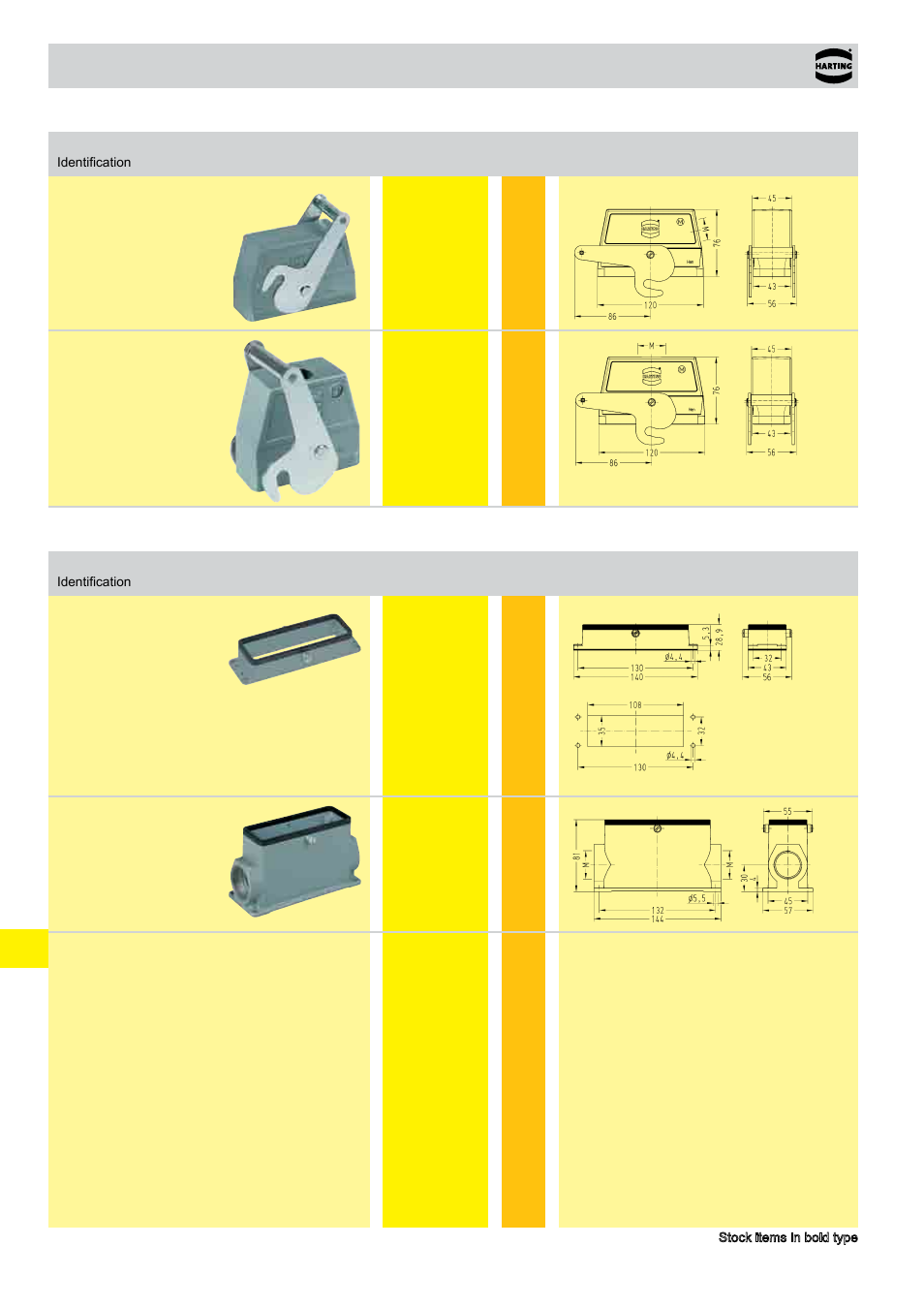 Standard hoods/housings han, Size 24 b | Northern Connectors Harting HAN Industrial Rectangular Connectors User Manual | Page 96 / 108