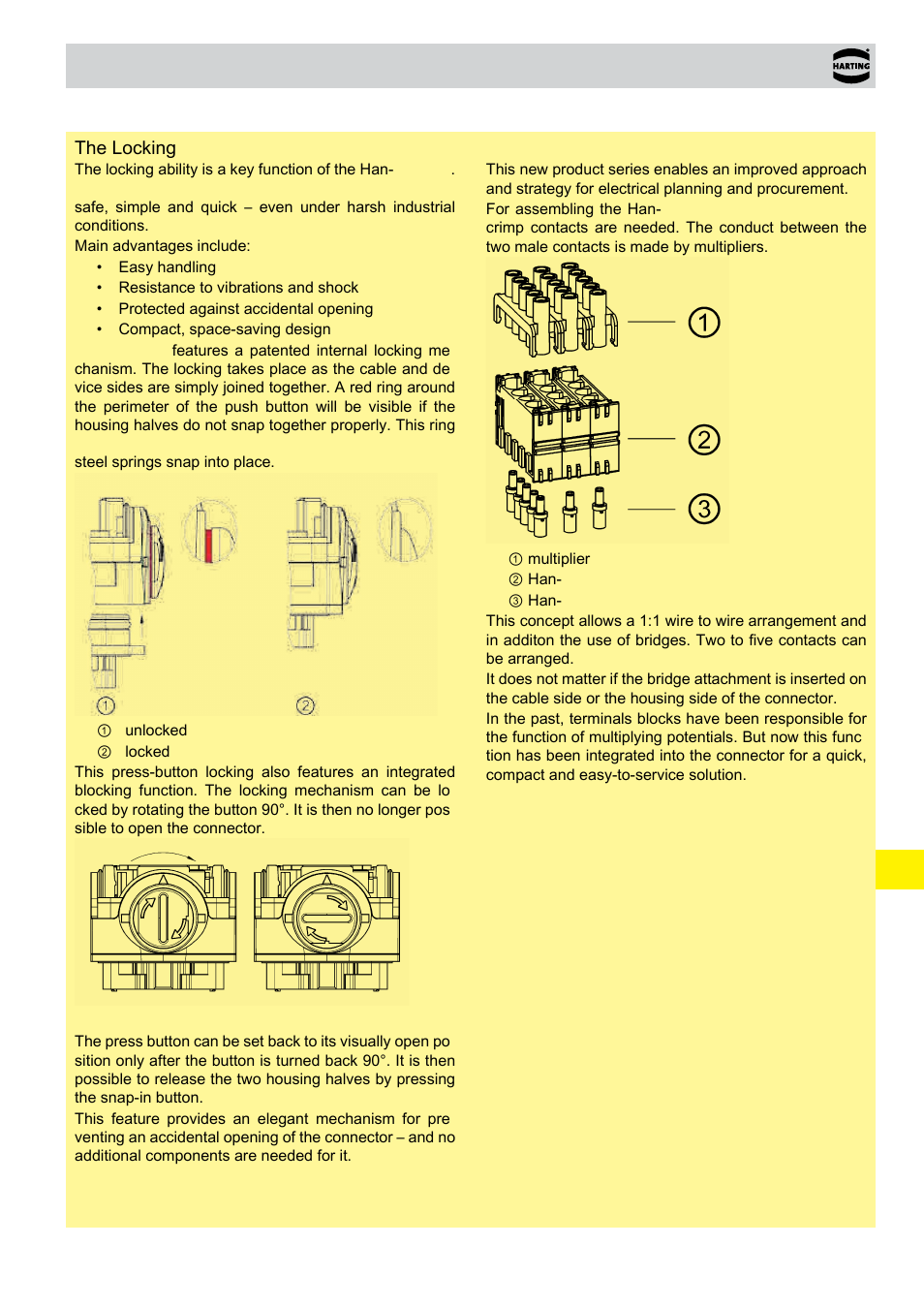 Han- yellock | Northern Connectors Harting Han-Yellock Industrial Connectors User Manual | Page 3 / 38