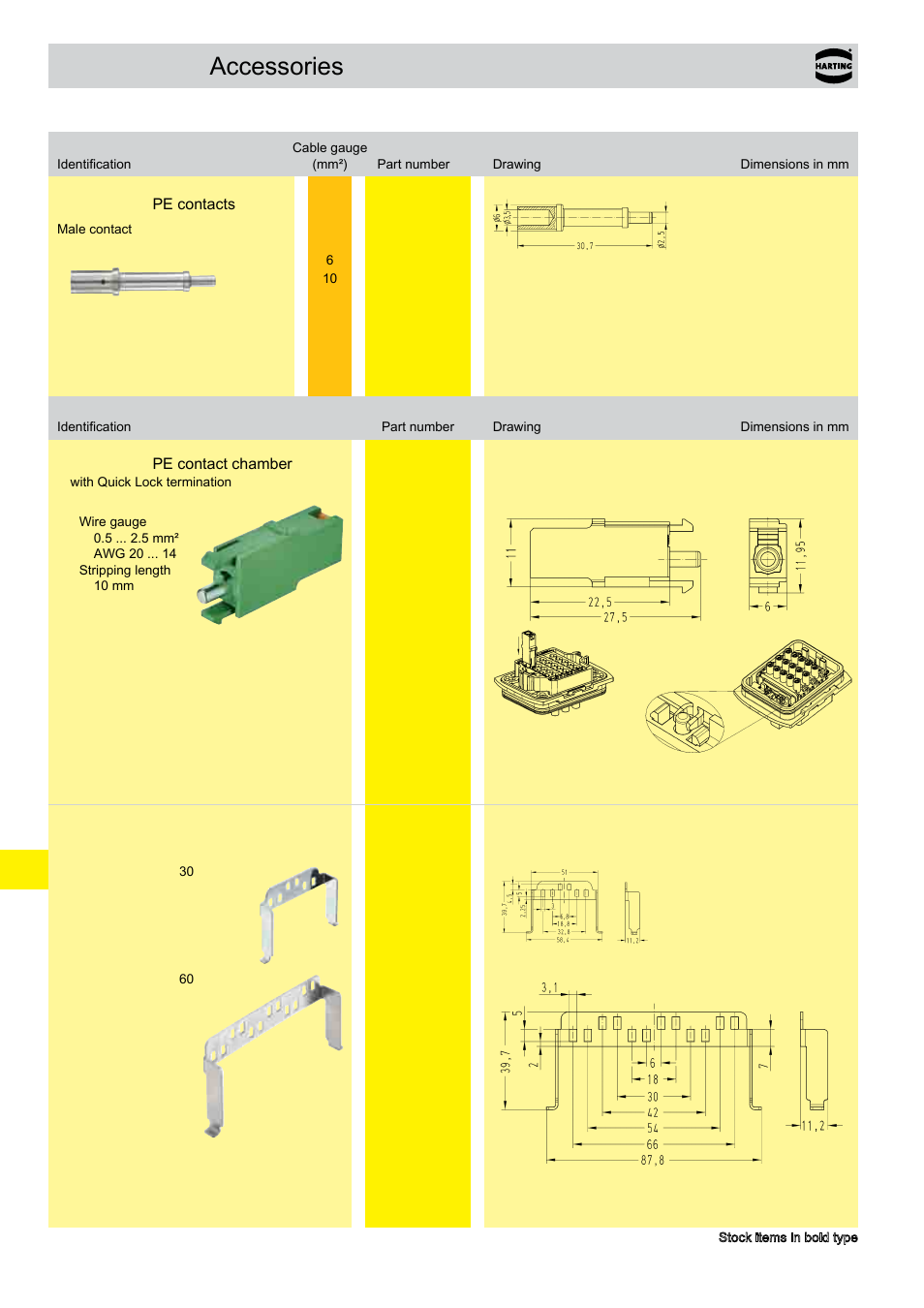 Han- yellock, Accessories | Northern Connectors Harting Han-Yellock Industrial Connectors User Manual | Page 38 / 38