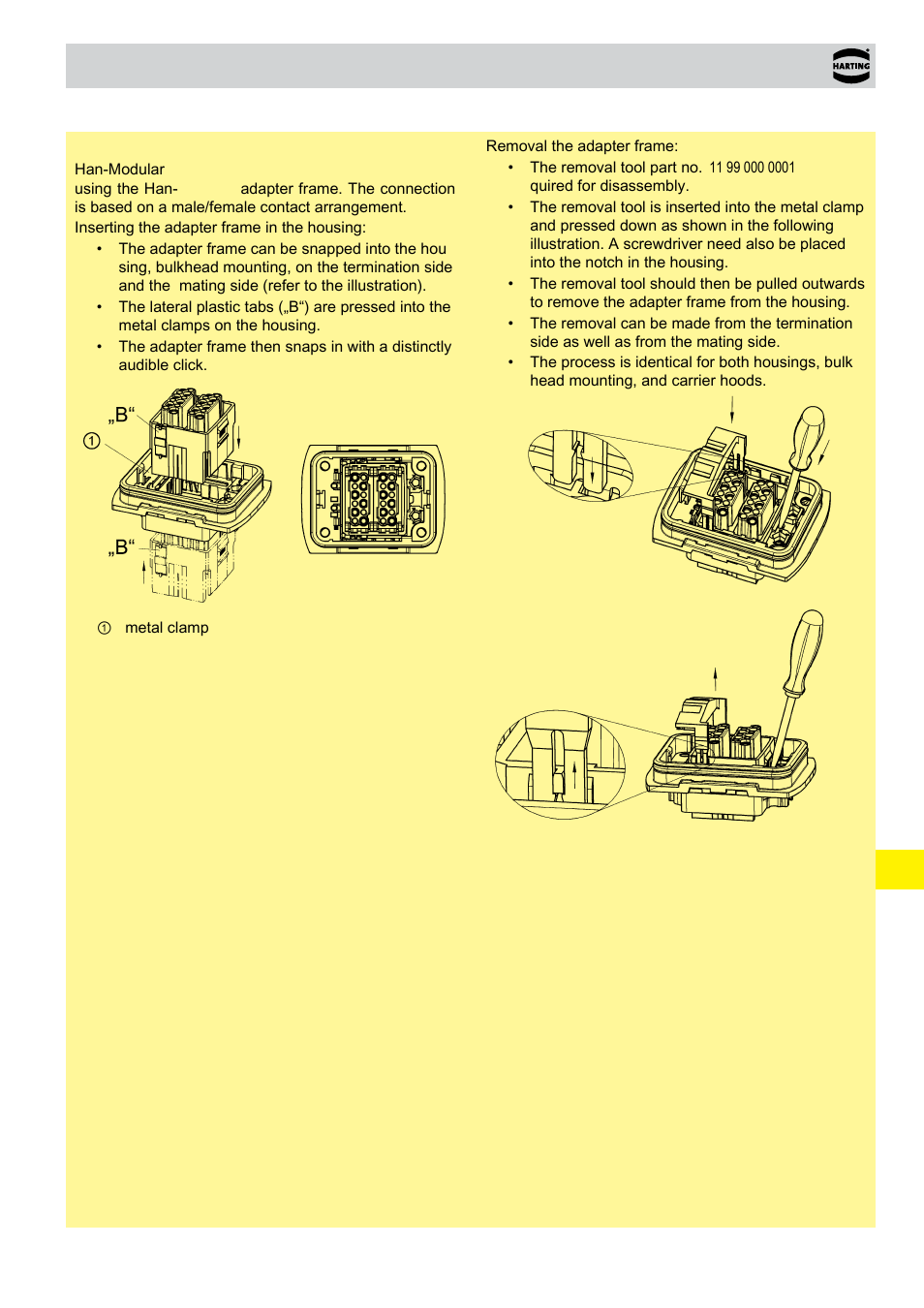 Han- yellock | Northern Connectors Harting Han-Yellock Industrial Connectors User Manual | Page 5 / 38