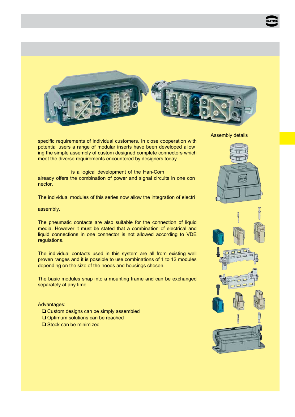 Description of the han-modular, System, Han-modular | Northern Connectors Harting Han-Modular Connectors User Manual | Page 3 / 124