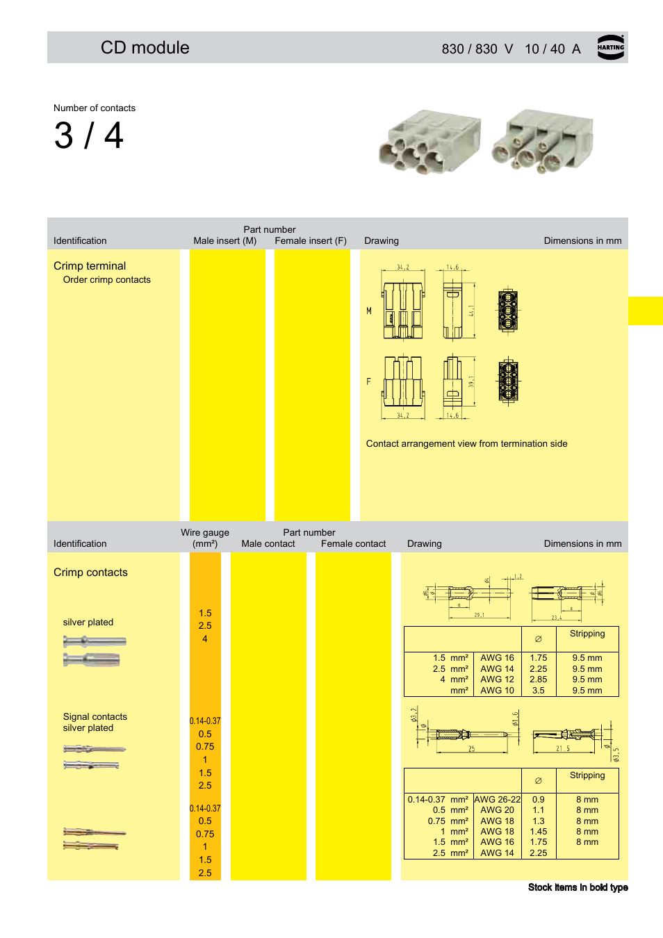Cd module | Northern Connectors Harting Han-Modular Connectors User Manual | Page 51 / 124