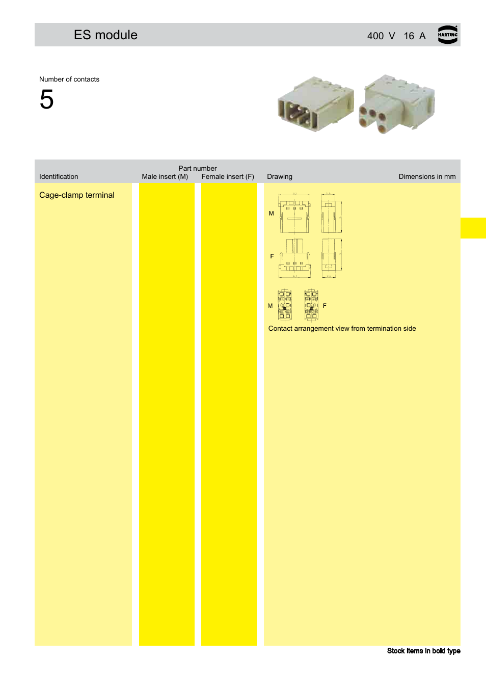 Es module | Northern Connectors Harting Han-Modular Connectors User Manual | Page 65 / 124