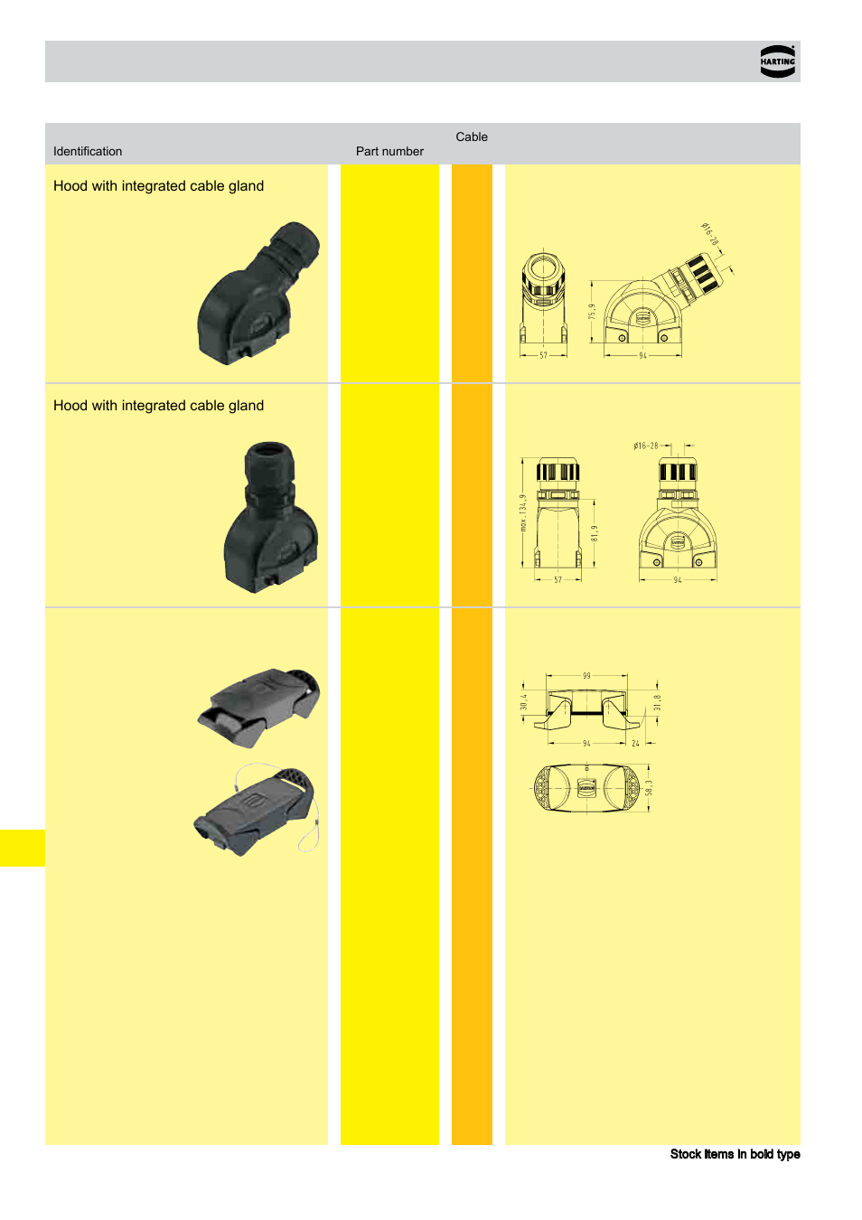 Han-eco, Hoods/housings 16 b, Hoods/housings | Northern Connectors Harting Han-Eco Industrial Connectors User Manual | Page 12 / 26