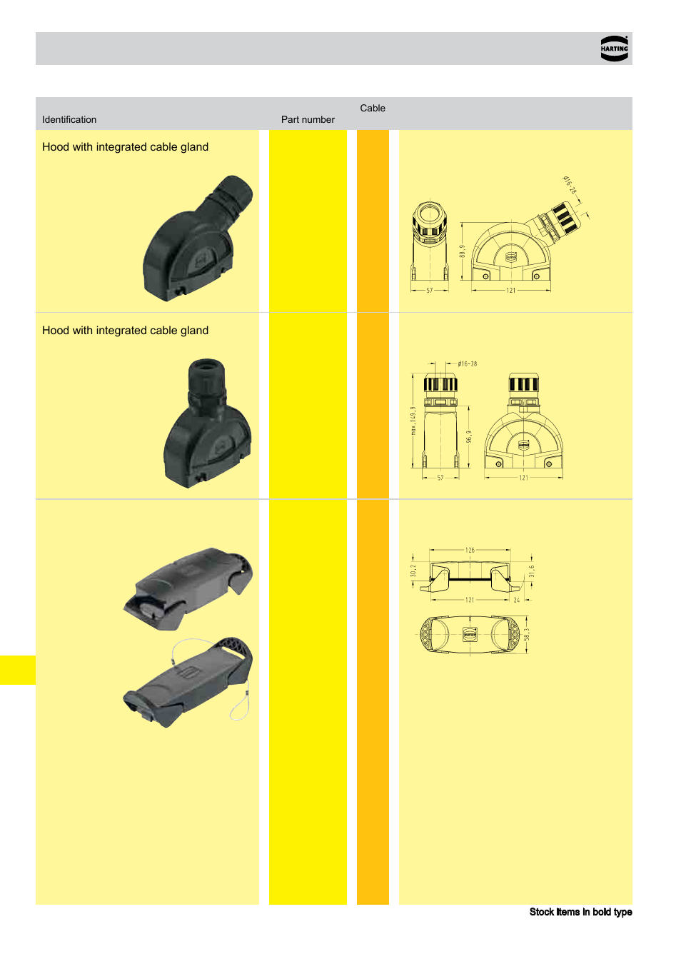 Han-eco, Hoods/housings 24 b, Hoods/housings | Northern Connectors Harting Han-Eco Industrial Connectors User Manual | Page 16 / 26