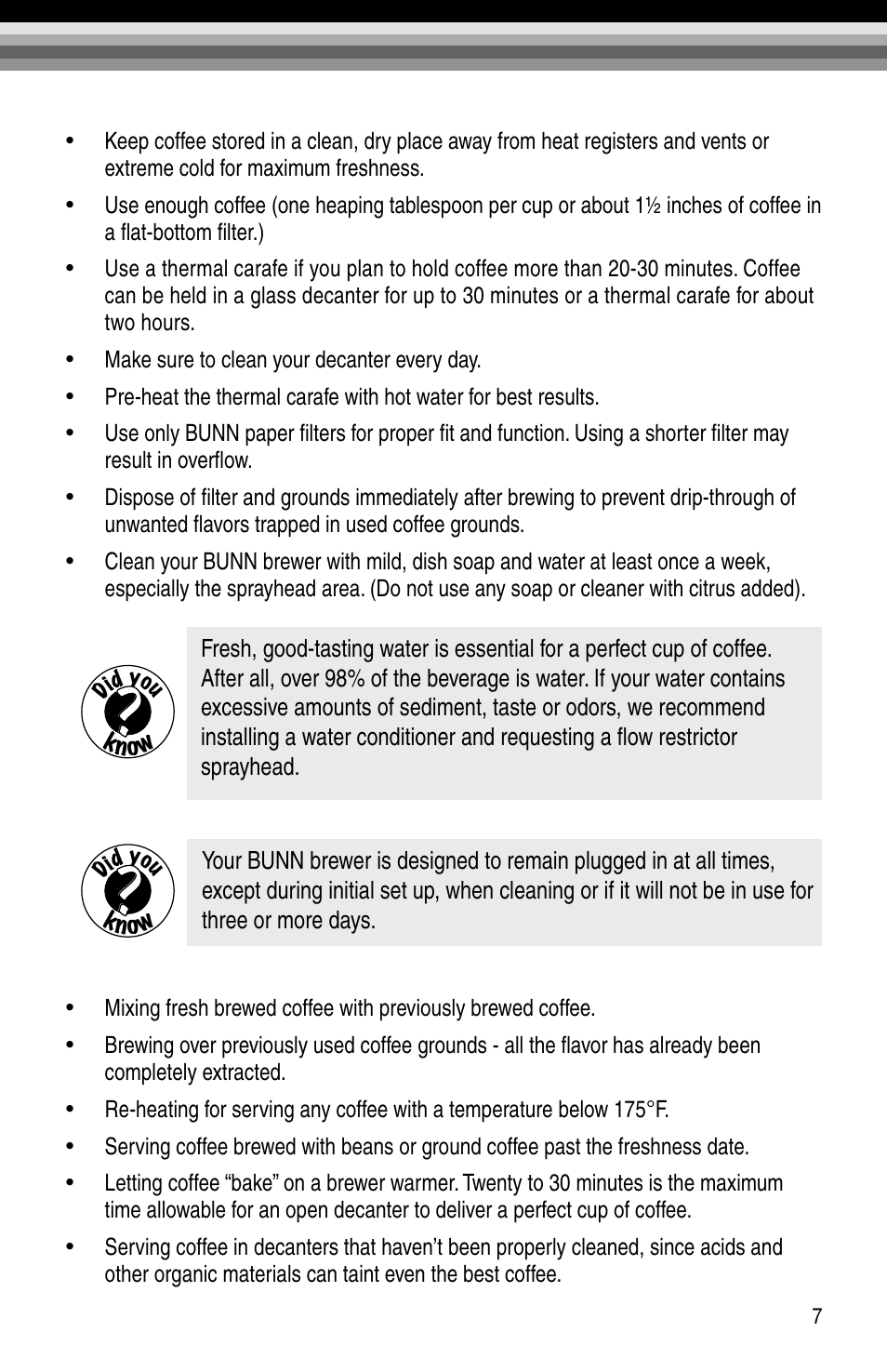 Bunn BTX-B User Manual | Page 9 / 16