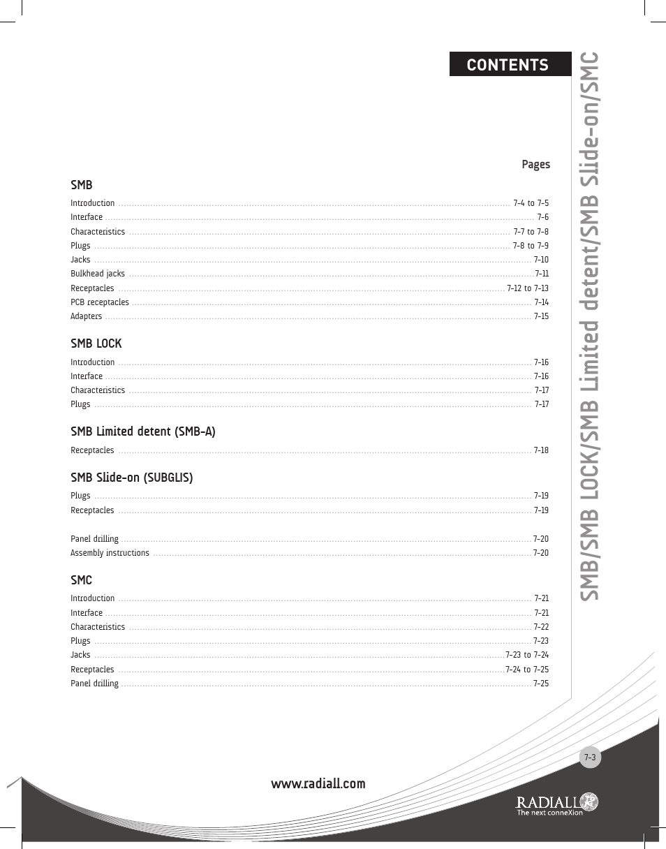 Northern Connectors Radiall SMB Series Coaxial Connectors User Manual | Page 3 / 26