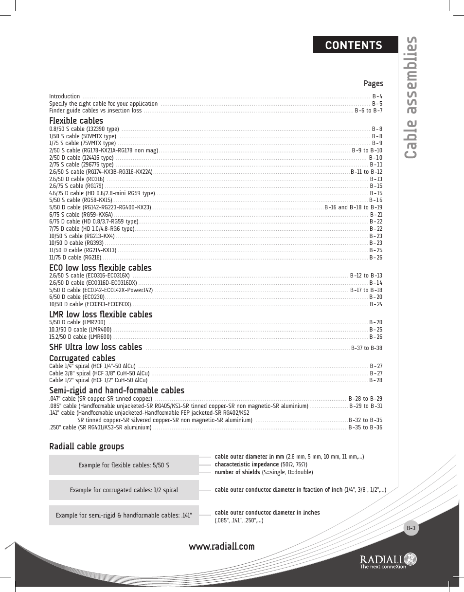 Northern Connectors Radiall RF & Microwave Cable Assemblies User Manual | Page 2 / 38