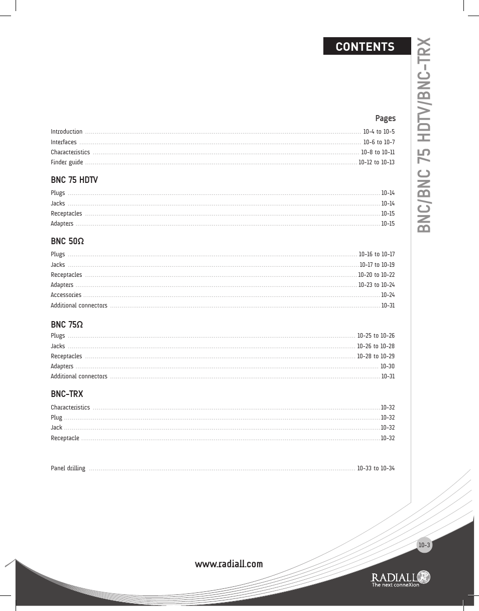 Northern Connectors Radiall BNC Series Coaxial Connectors User Manual | Page 3 / 35