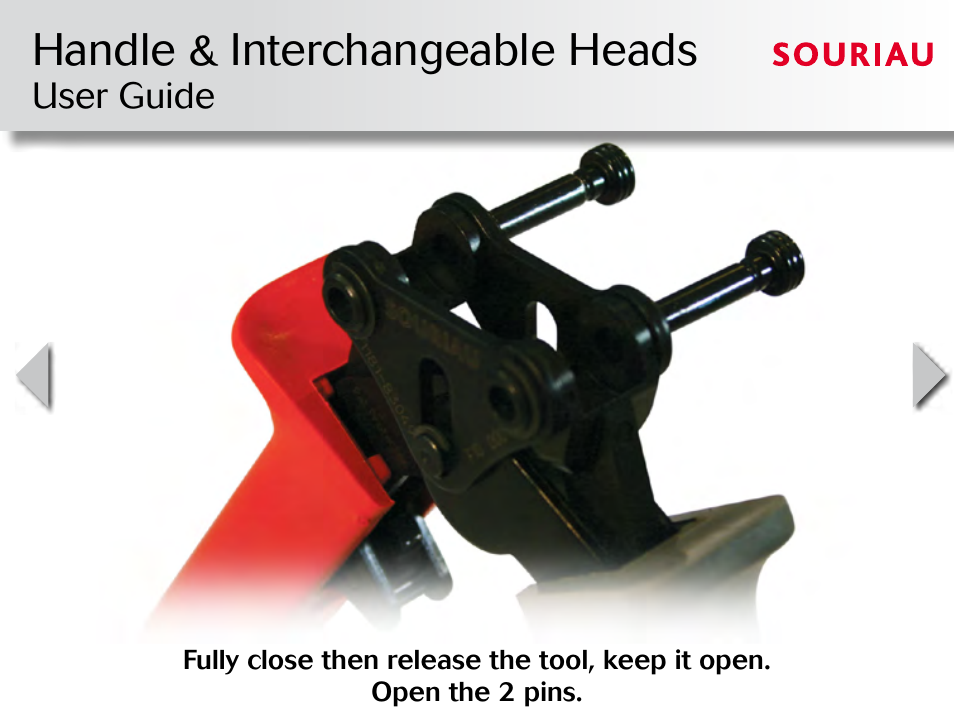 Handle & interchangeable heads | Northern Connectors Souriau Tooling (Shandles) for 16 (1.6mm) & 20 (1mm) Size Crimp Contacts User Manual | Page 2 / 9