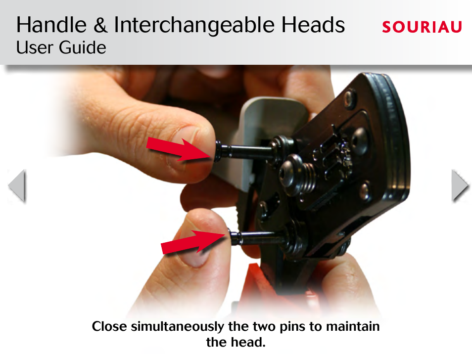 Handle & interchangeable heads | Northern Connectors Souriau Tooling (Shandles) for 16 (1.6mm) & 20 (1mm) Size Crimp Contacts User Manual | Page 4 / 9