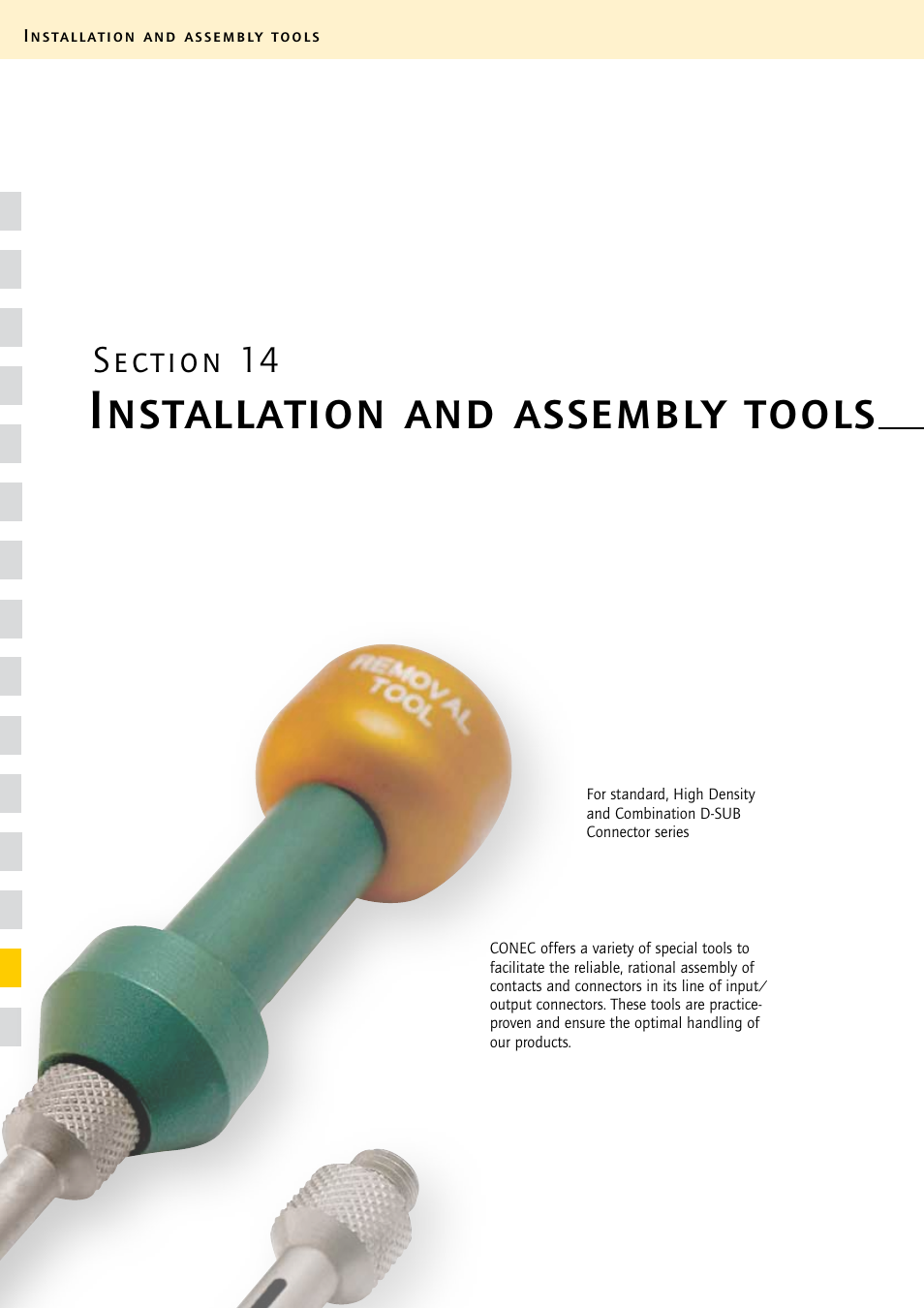 Northern Connectors Conec D-Sub Installation & Assembly Tools User Manual | 8 pages