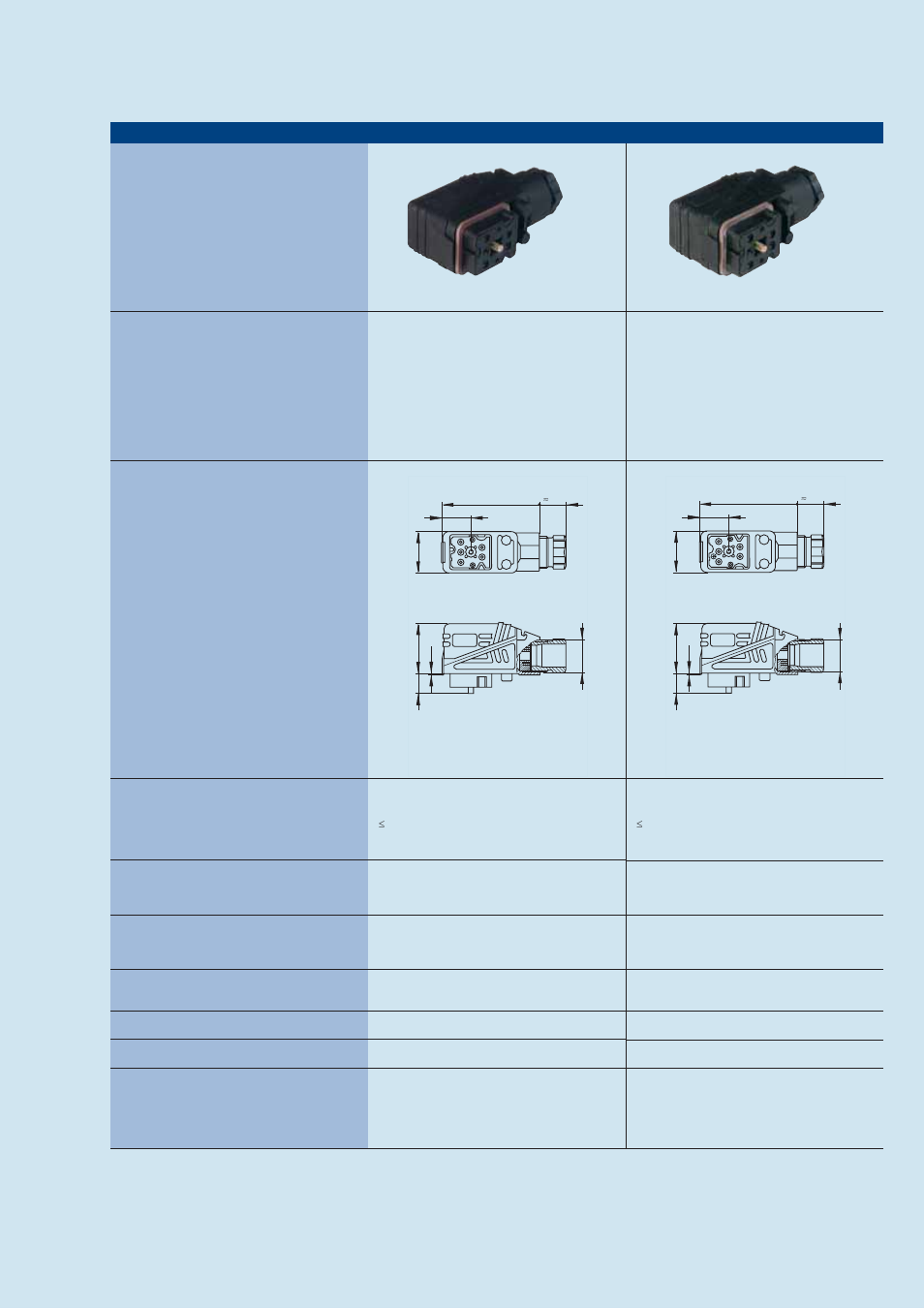 Rectangular connectors g-series, Rectangular connectors g-series > cable socket | Northern Connectors Hirschmann G-Series Rectangular Connectors User Manual | Page 11 / 21